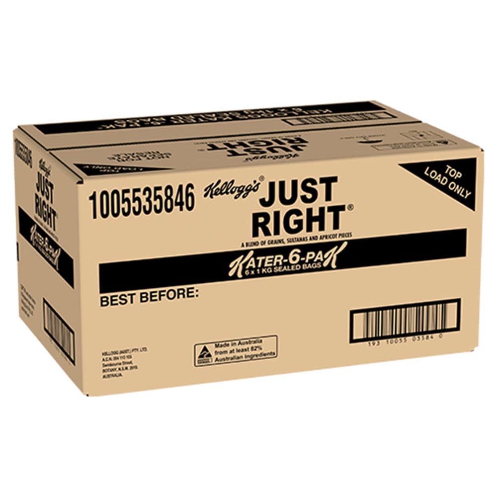 Kelloggs Just Right 1kg, 6 Carton