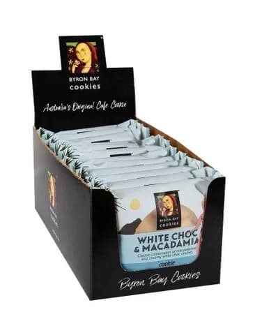 Byron Bay White Choc Macadamia Nut Cookie 60G/12Pk