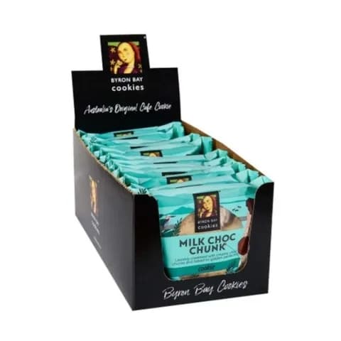 Byron Bay Milk Chocolate Chunky Cookie, 60G/12Pk