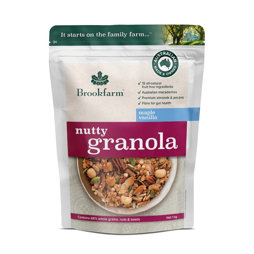 Brookfarm Nutty Granola Maple Vanilla 1KG
