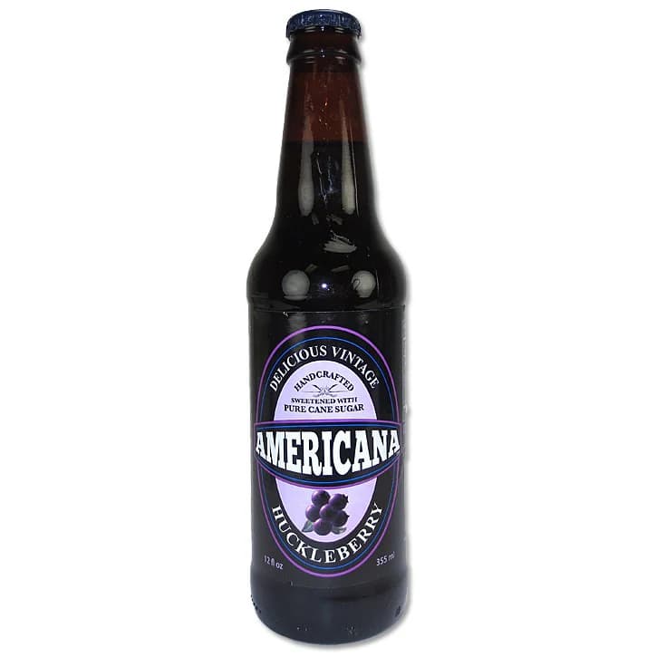 Americana Huckleberry Soda 355ML, 24Ctn
