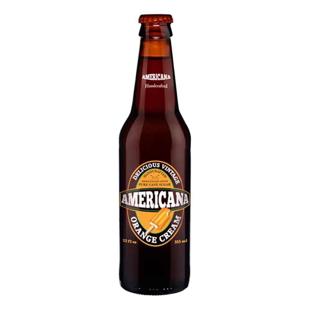 Americana Orange Cream Soda 355ML, 24Ctn