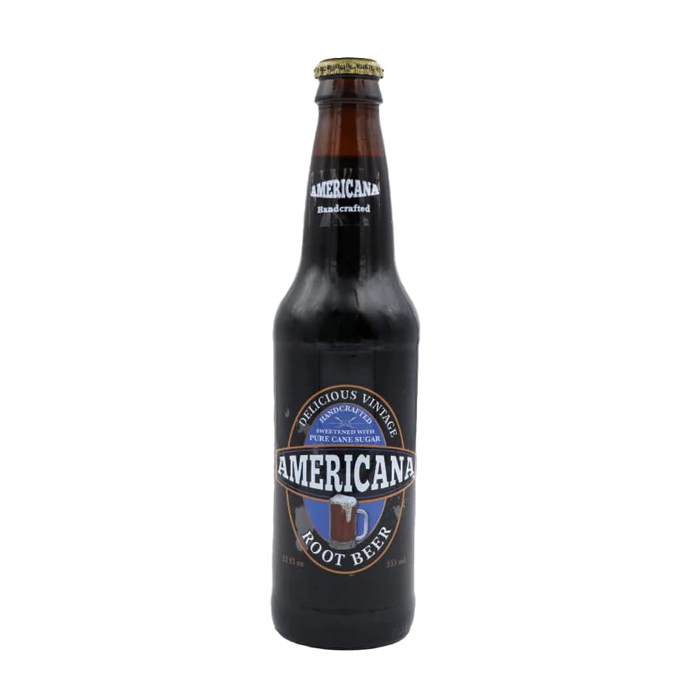 Americana Root Beer Soda 355ML, 24Ctn