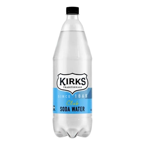 Kirks Soda Water 1.25L, 12Ctn