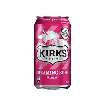 Kirks Creaming Soda 375ML, 20Ctn