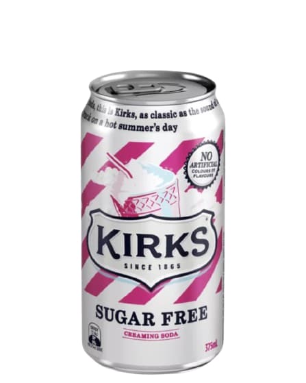 Kirks Sugar Free Creaming Soda 375ML, 20Ctn