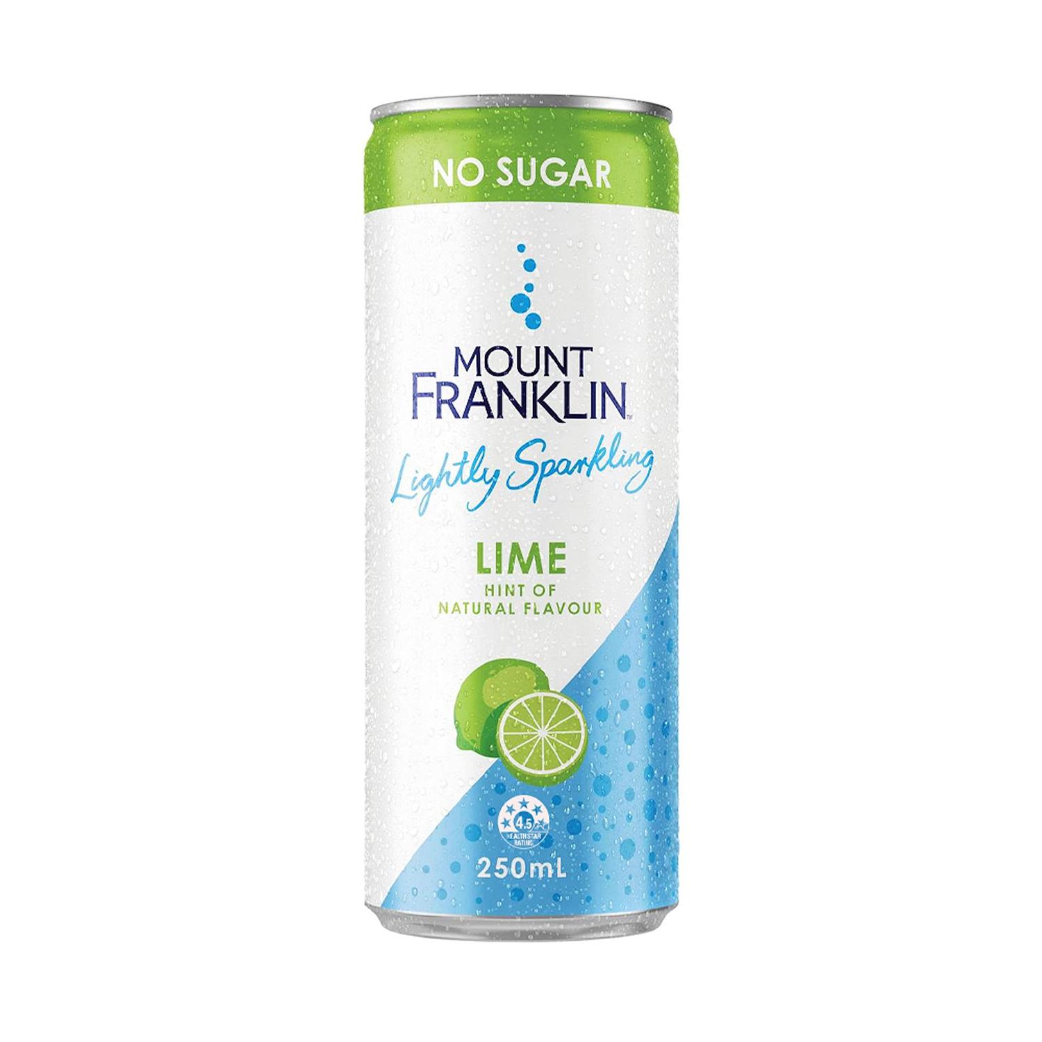 Mount Franklin Sparkling Lime 250ml, 24Ctn