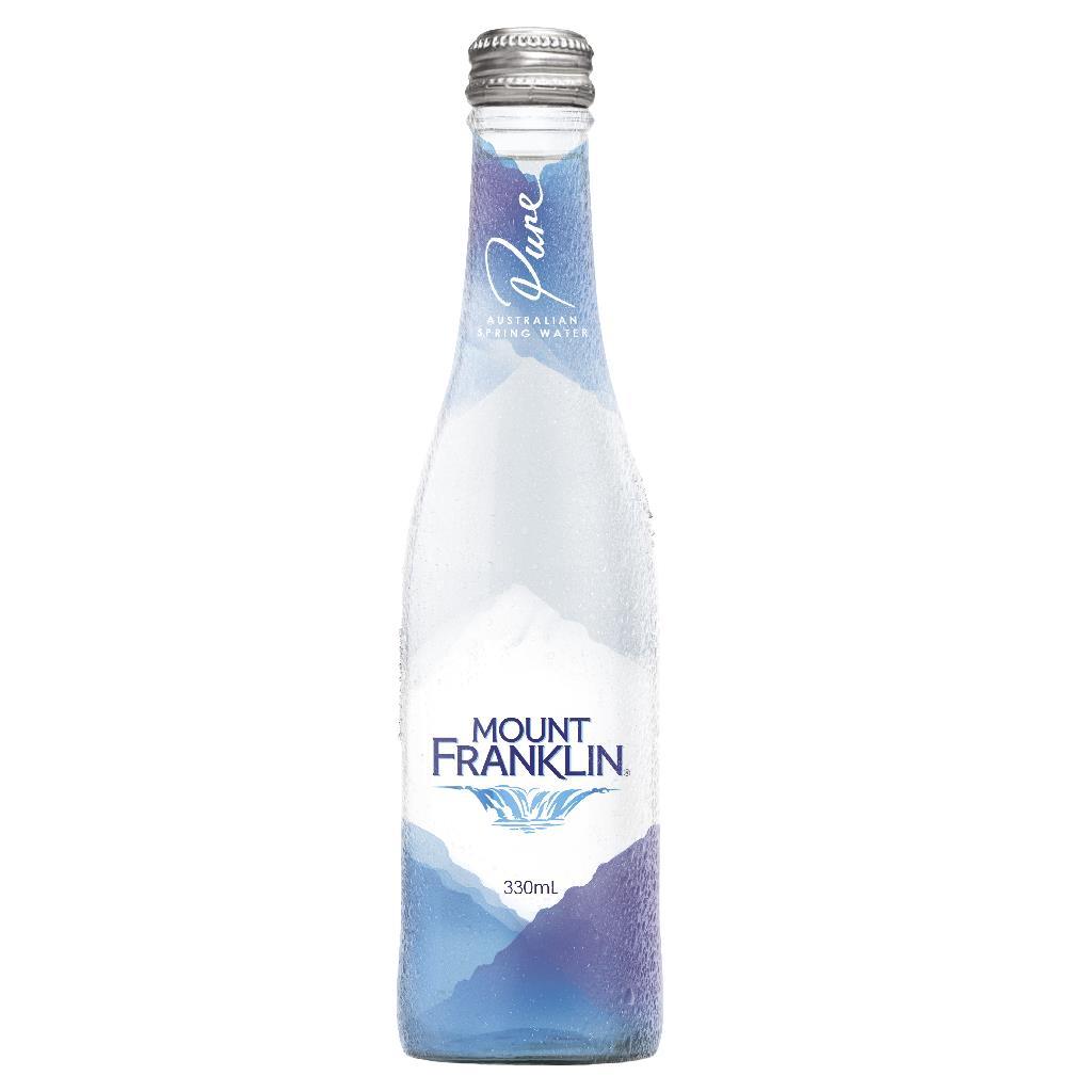 Mount Franklin Lightly Sparkling Spring 330ml 24Ct