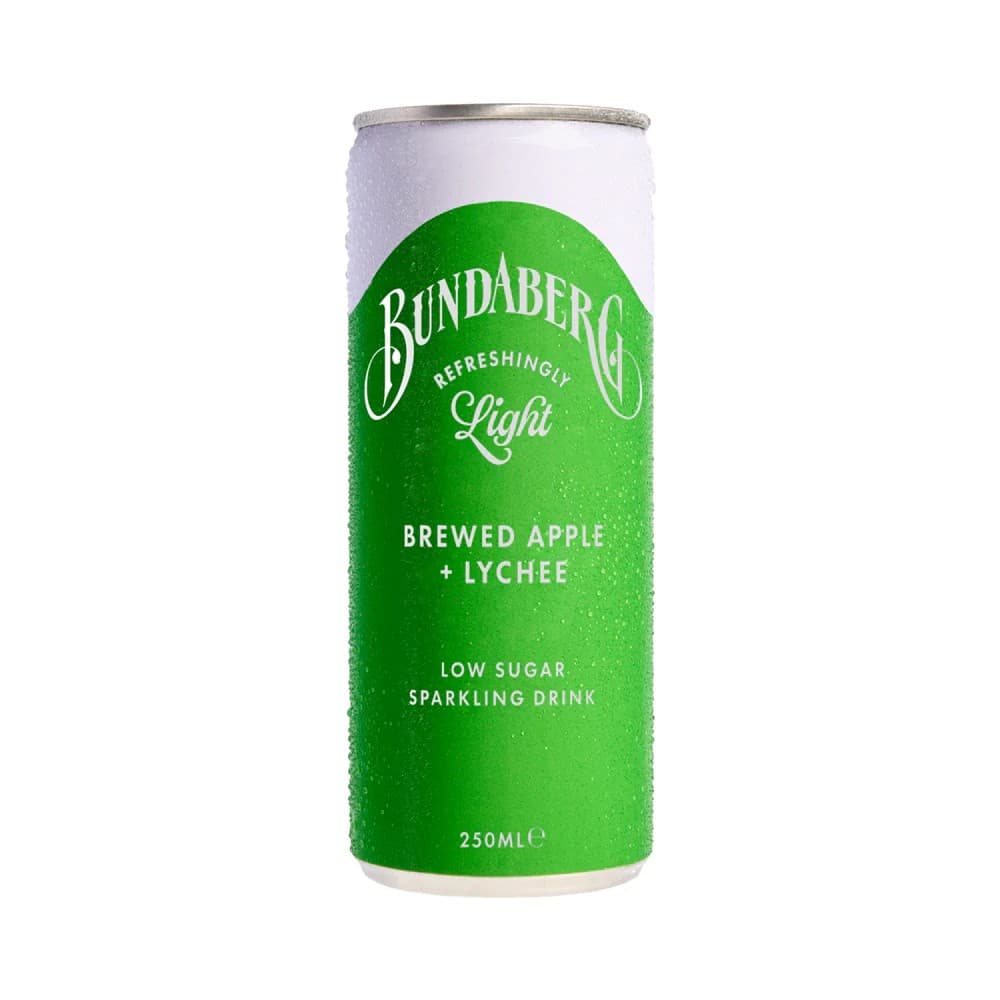 Bundaberg Light Apple Lychee, 250ML 24Pack