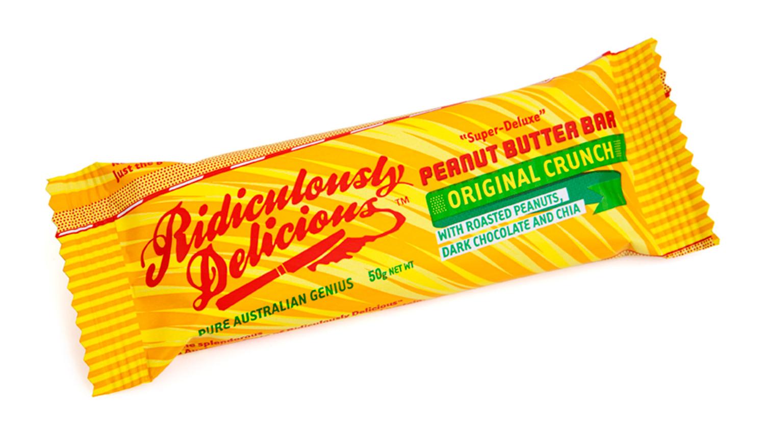 S5260Ridiculously Delicious PB Bar Orig Crunch 50g