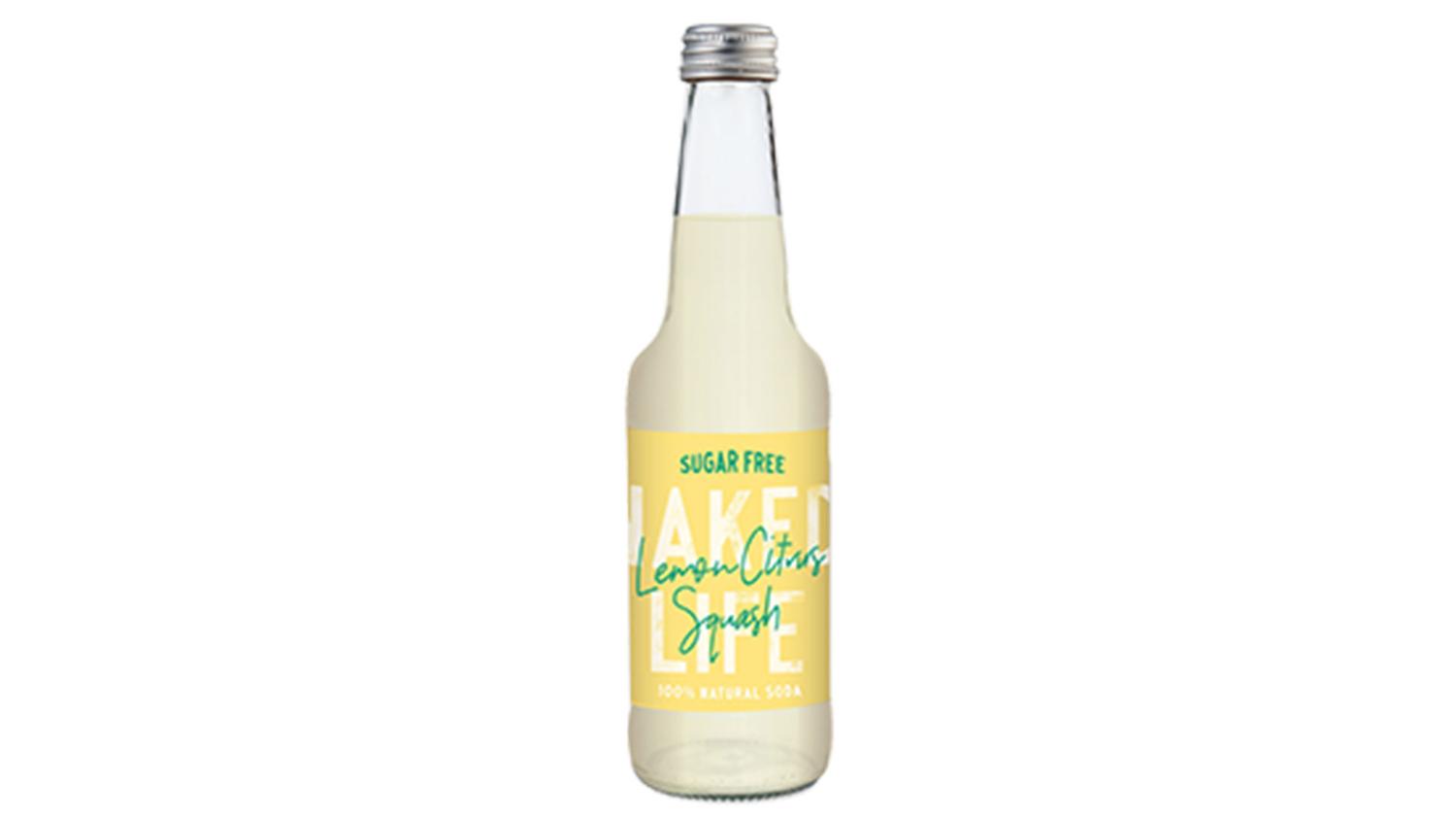 Naked Life SF Lemon Citrus Squash Soda 330ML, 12Pk