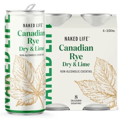 Naked Life NA Canadian Dry Lime 250ml,4Pk/6Multipk
