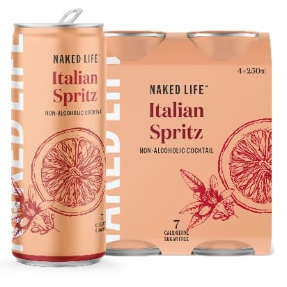S1742Naked Life Cocktail ItalianSpritz 250mlx4 6CT