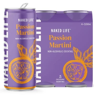 Naked Life NA Passion Martini 250ml, 4Pk/6Multipk