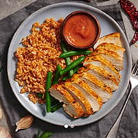S4023MYMC Peri Peri Chicken Rice Green Beans, 350g