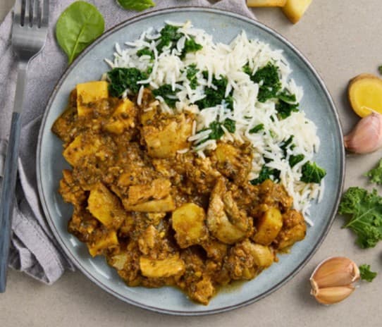 S4032MYMC Indian Green Chicken Curry Rice, 340g