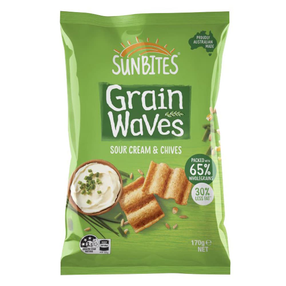 Sunbites Grain Waves Chips Sour Cream & Chives