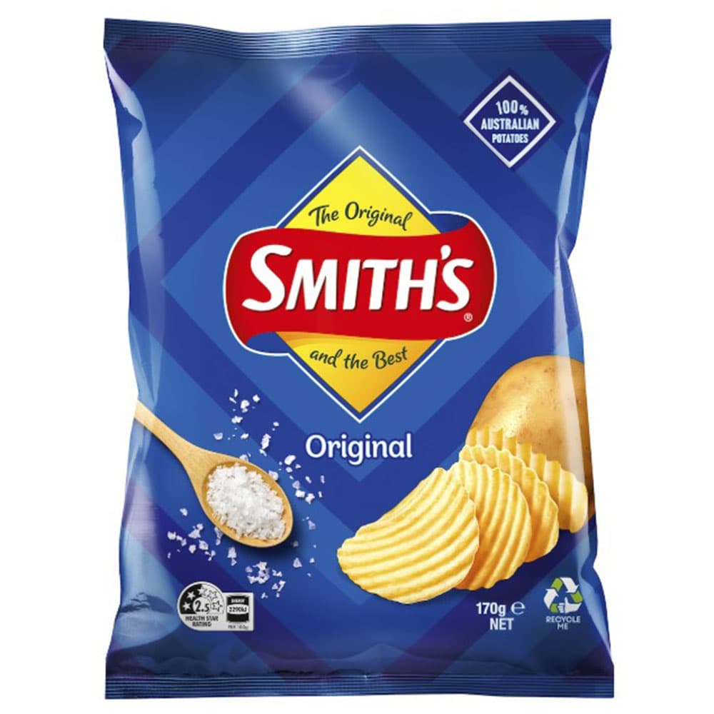 Smith's Crinkle Cut Potato Chips Original (170g)