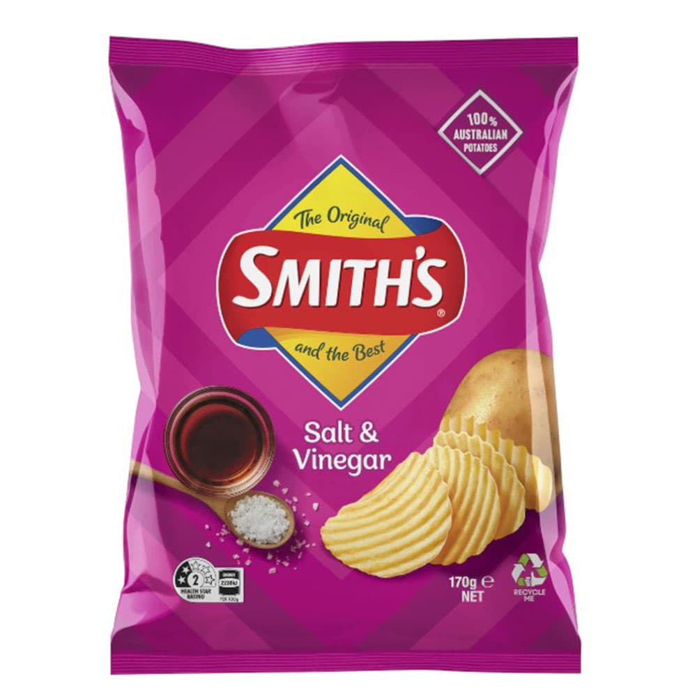 Smith's Crinkle Cut Potato Chips Salt & Vinegar