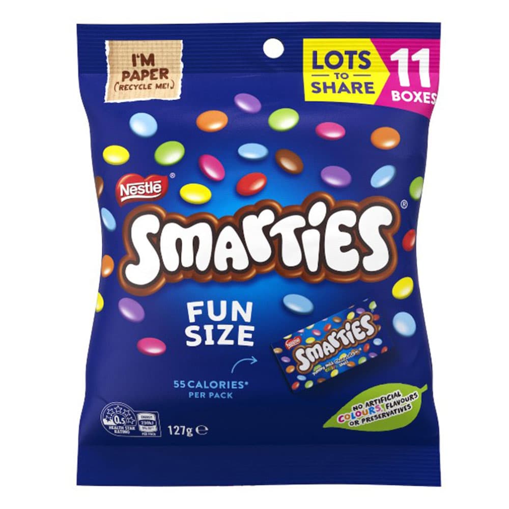 Smarties Milk Chocolate 11 Mini Boxes Share Pack