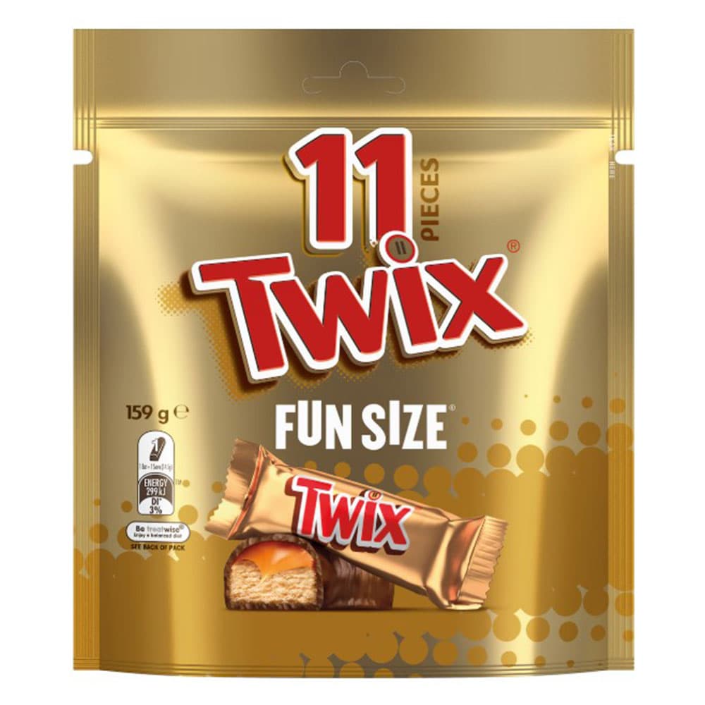 Twix Milk Chocolate Party Share Bag 11 Pieces 159g