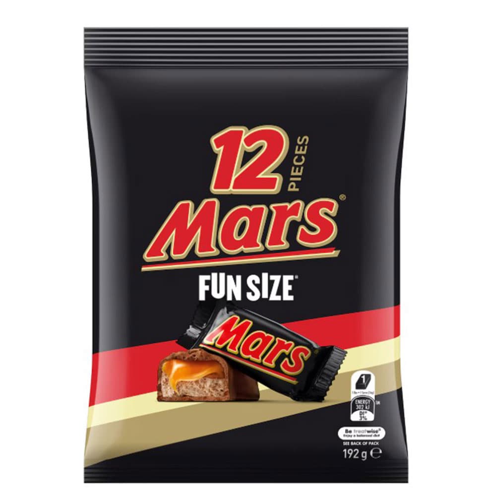 Mars Milk Chocolate Party Share Bag 12 Pieces 192g