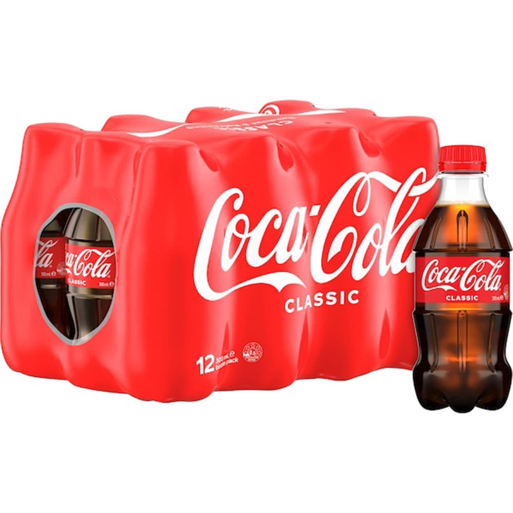 Coca-Cola Classic Soft Drink Mini Bottles (300ml)