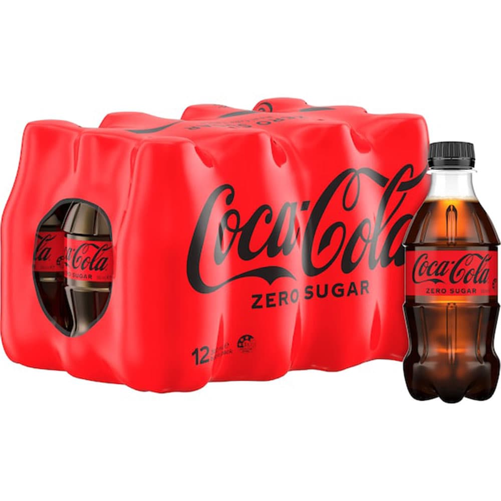 Coca-Cola Zero Sugar Soft Drink Mini Bottles 300ml