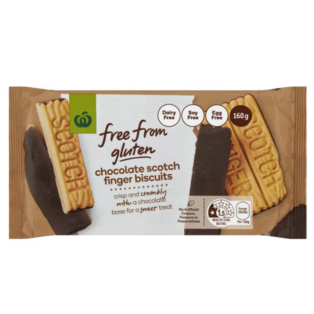 Woolworths Gluten Free Chocolate Scotch Finger 
