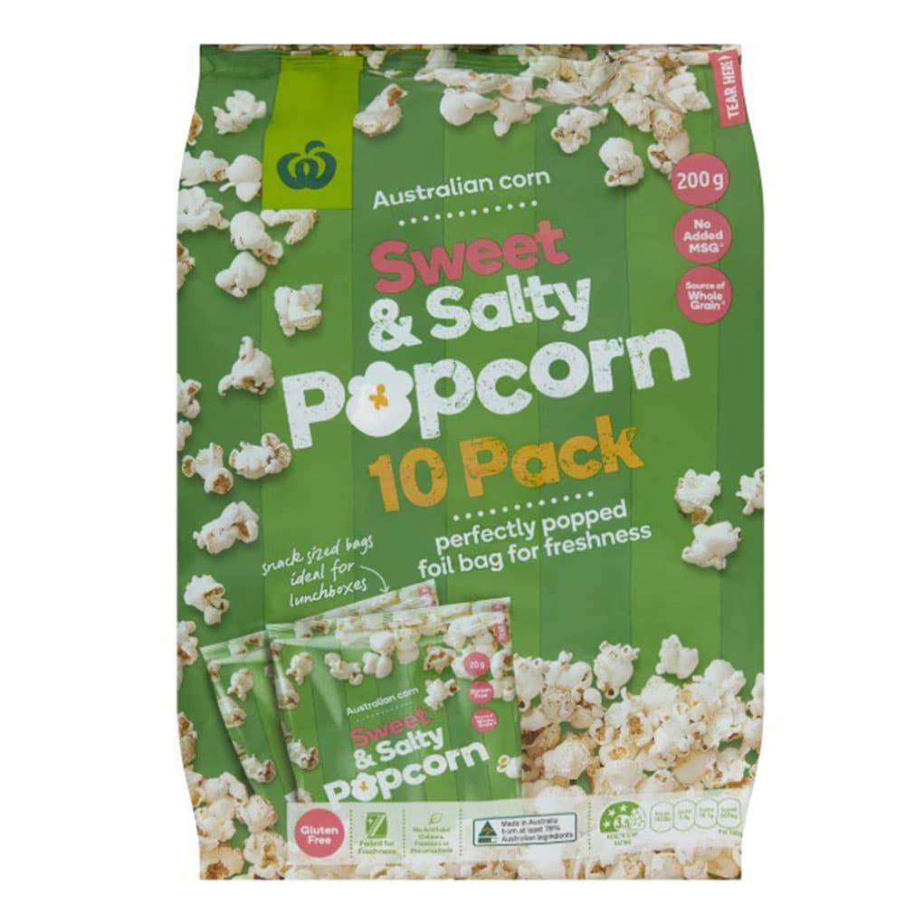 Woolworths Popcorn Sweet & Salty (10 Pack)