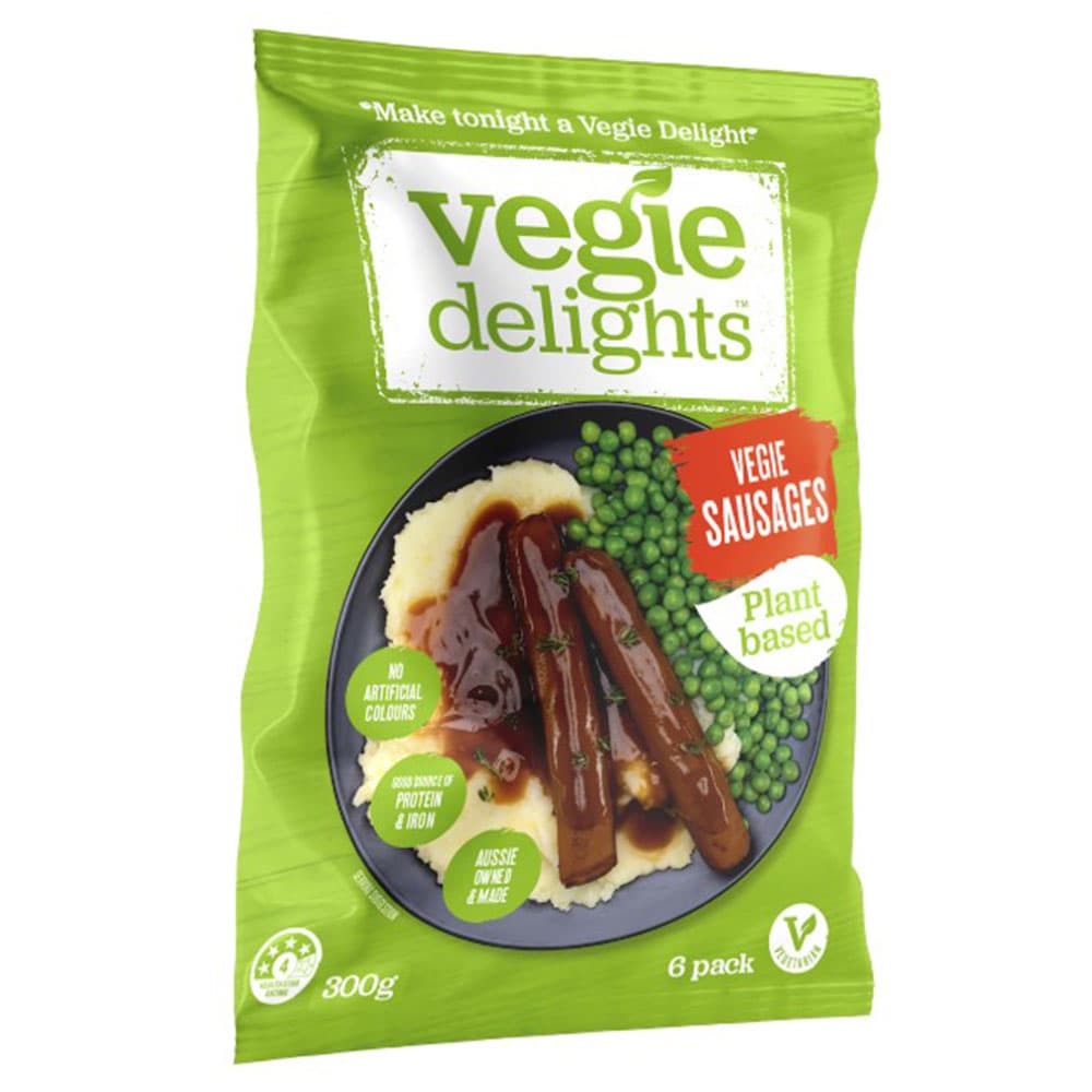 Vegie Delights Plant Based Vegie Sausages (300g)