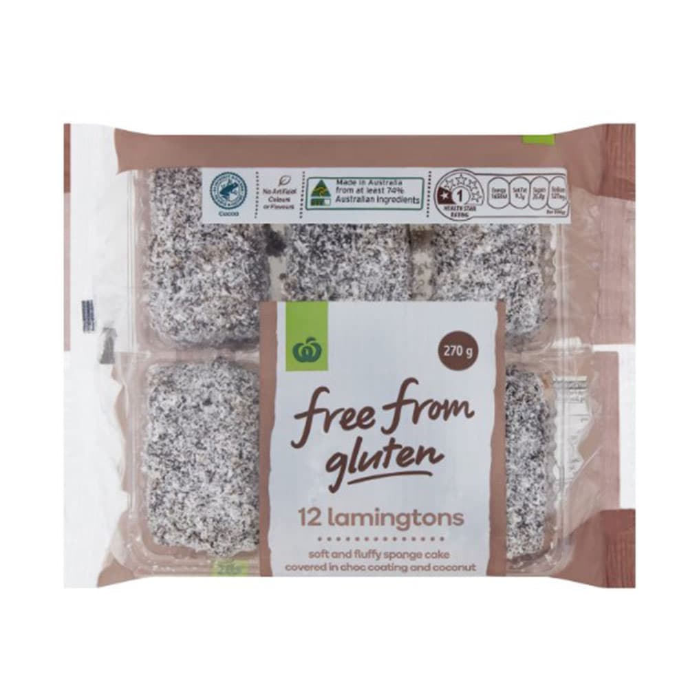 Woolworths Free From Gluten Lamingtons (12 Pack)