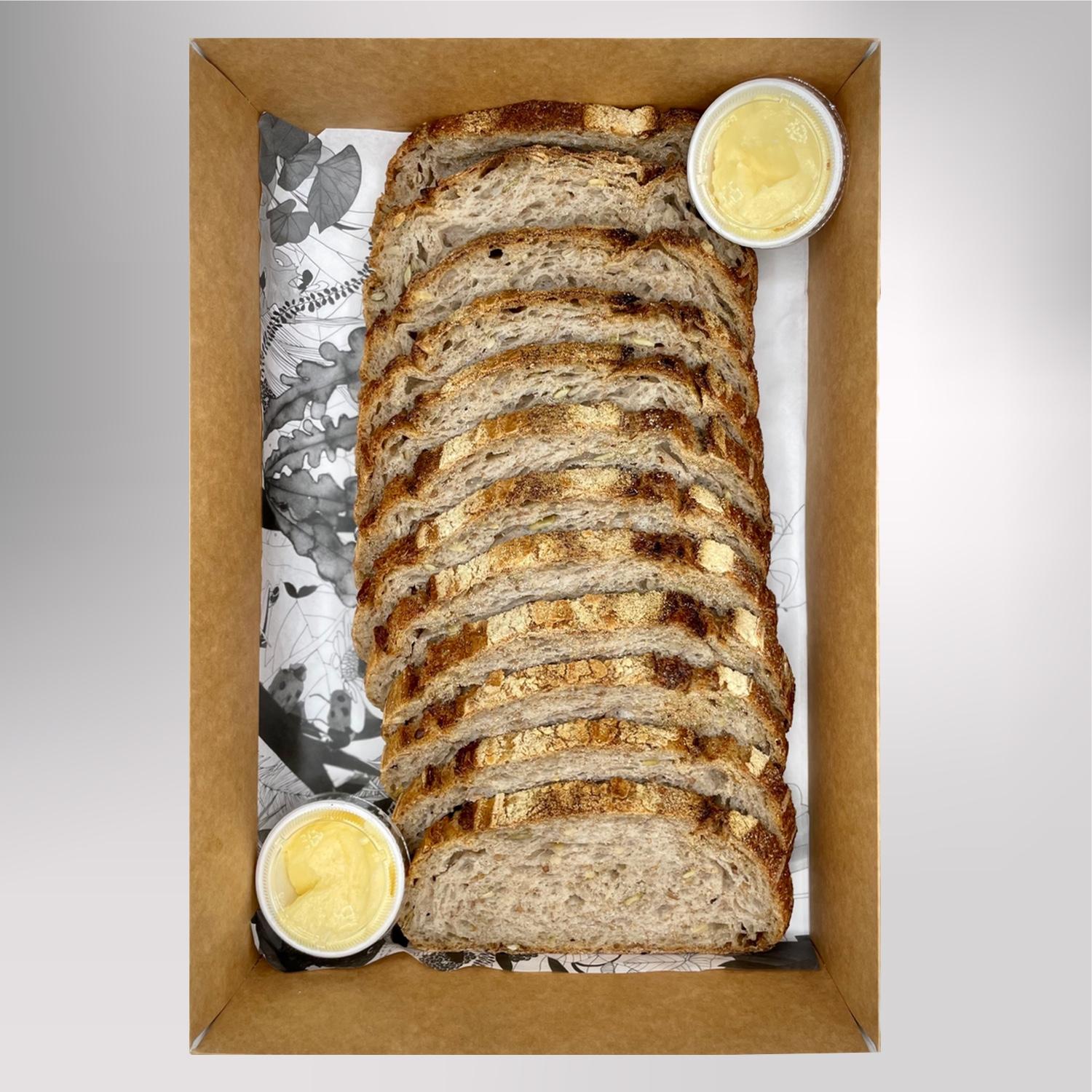 Sourdough Bread Slices with Butter