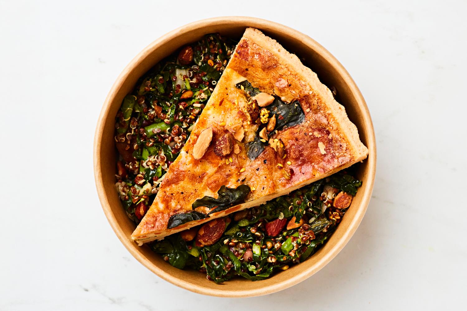 Squash & Goats Cheese Tart (choice of salad)