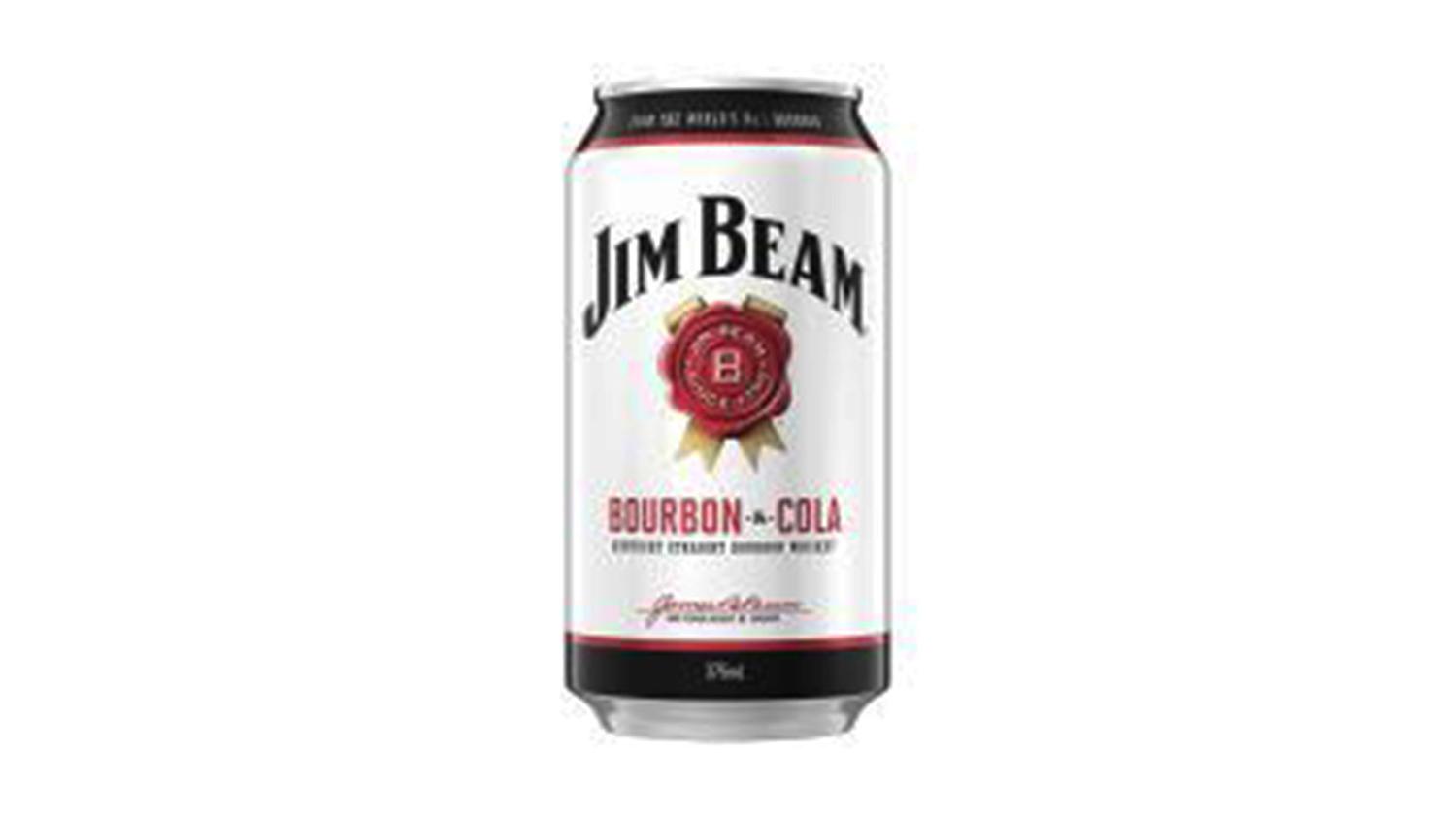 Jim Beam and Cola 375ML Can 10 Pack