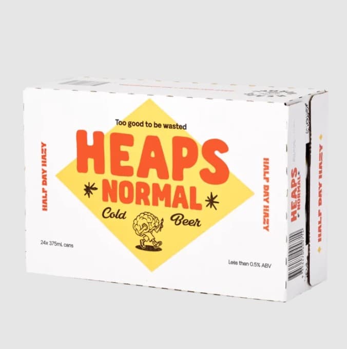 Heaps Normal Half Day 375ml Can, 24 Pack