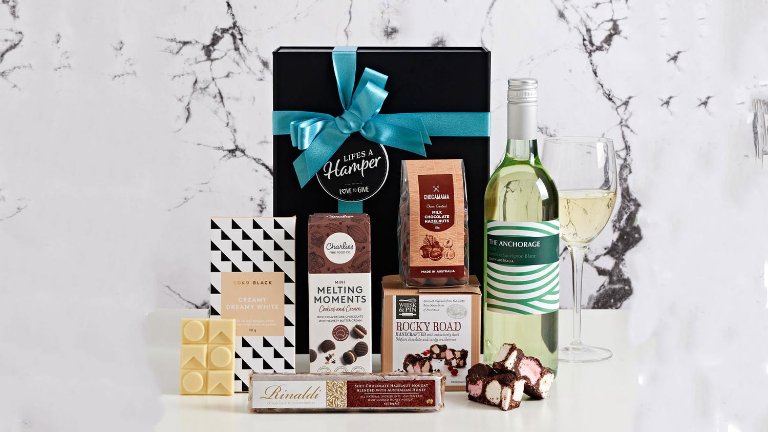 White Wine and Chocolates Hamper