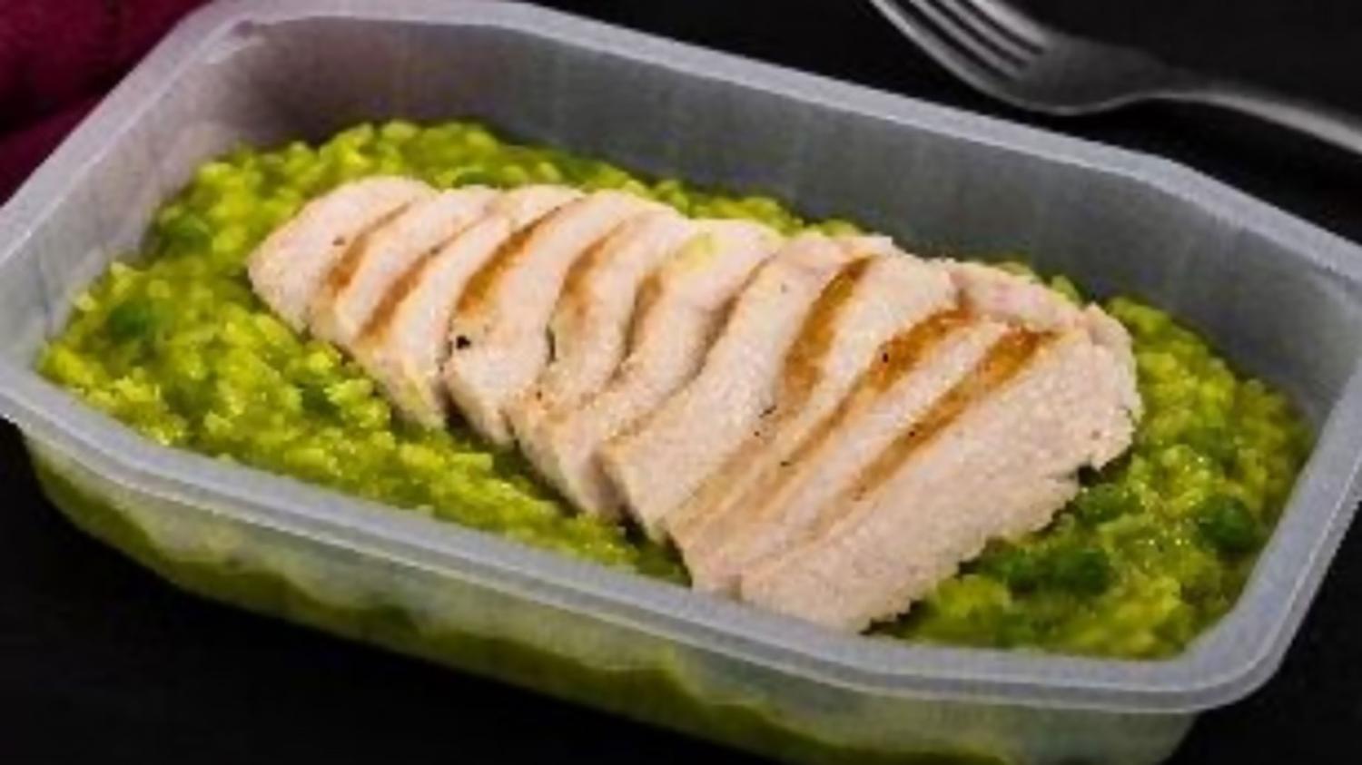 133636 Pea and Spinach Risotto with Chicken