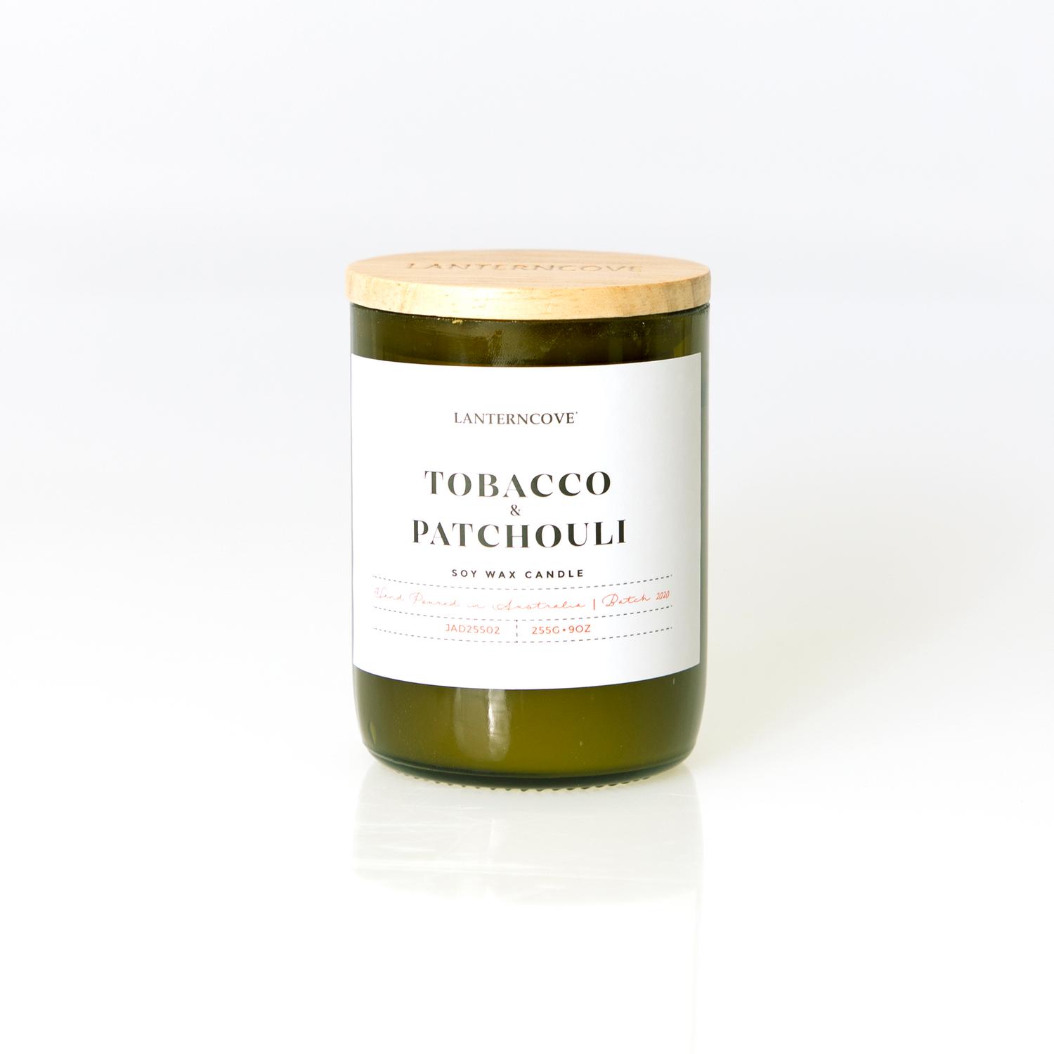 Lanterncove (Jade) Candle: Tobacco & Patchouli