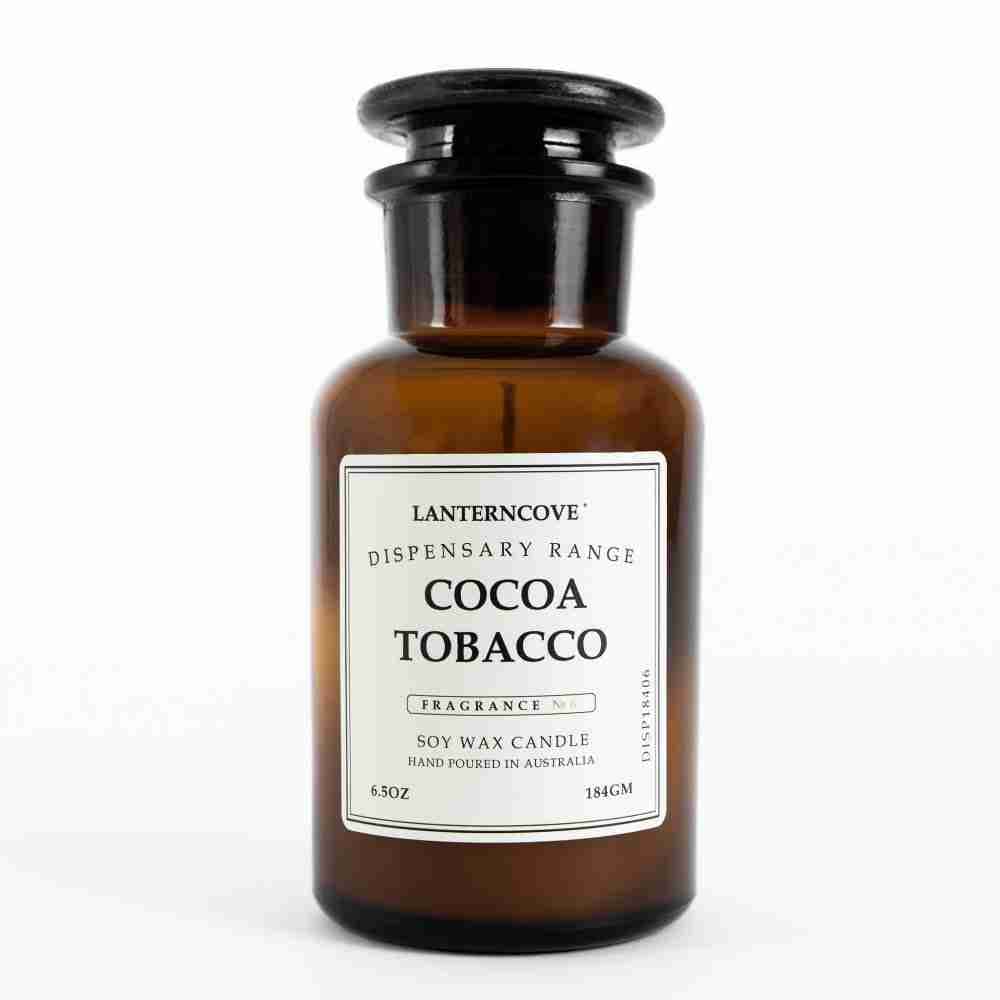 Lanterncove Dispensary Candle: Cocoa Tobacco