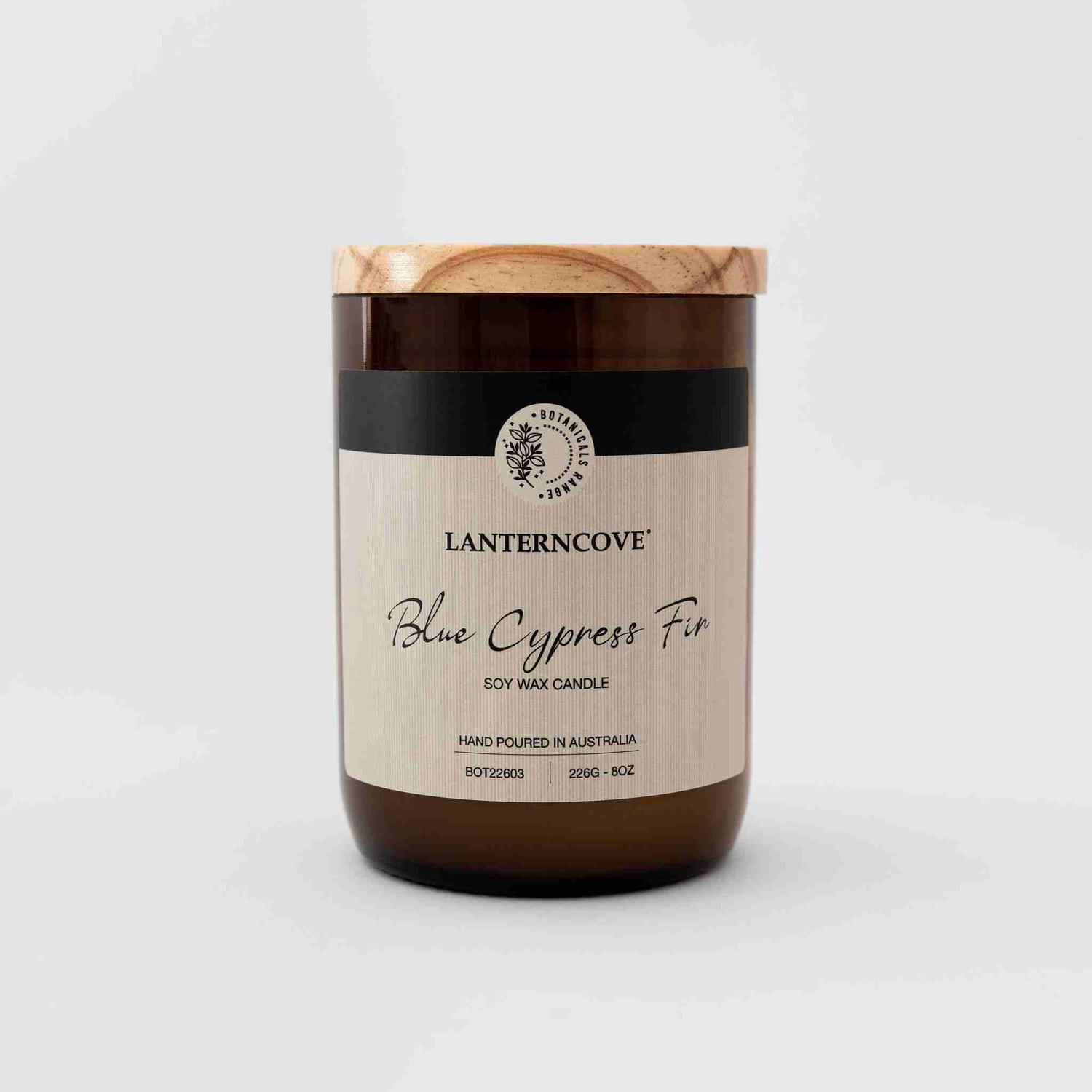 Lanterncove Botanicals Candle: Blue Cypress Fir