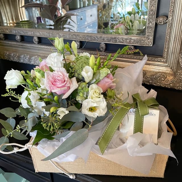 Flower & Candle Hamper