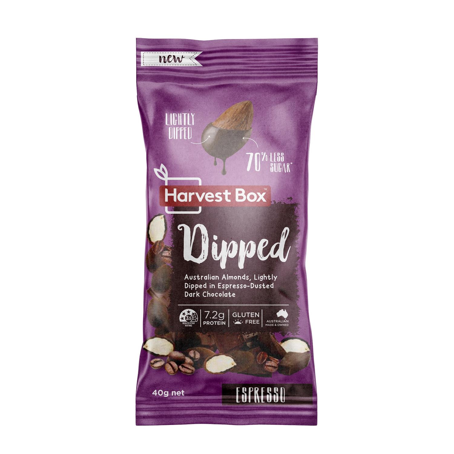 Espresso  Dipped Chocolate Almonds