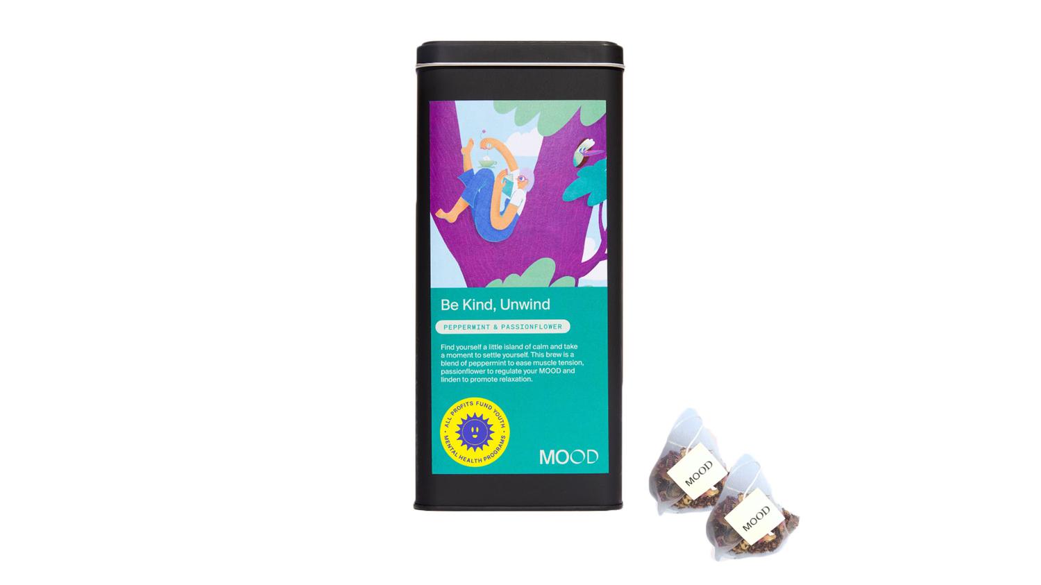 Be Kind Unwind Tin - Peppermint & Passionflower 