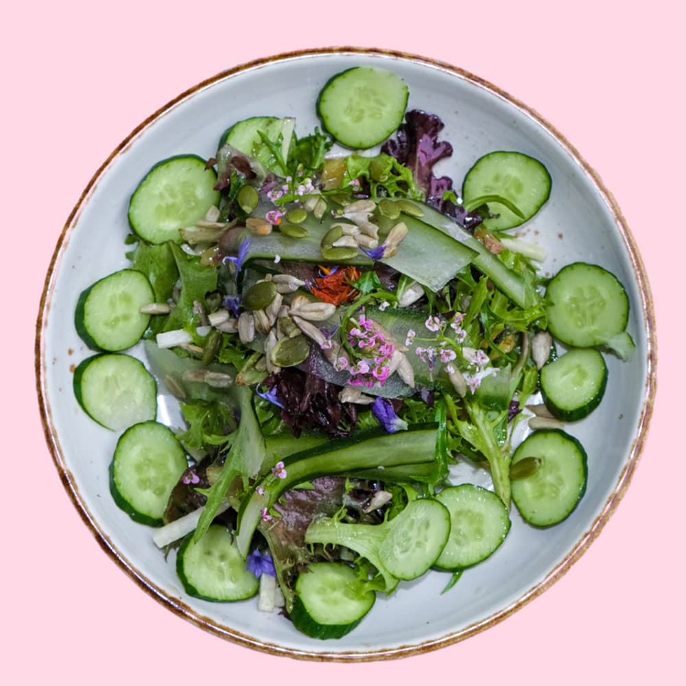 Turnip Salad with Cucumber and Pineapple