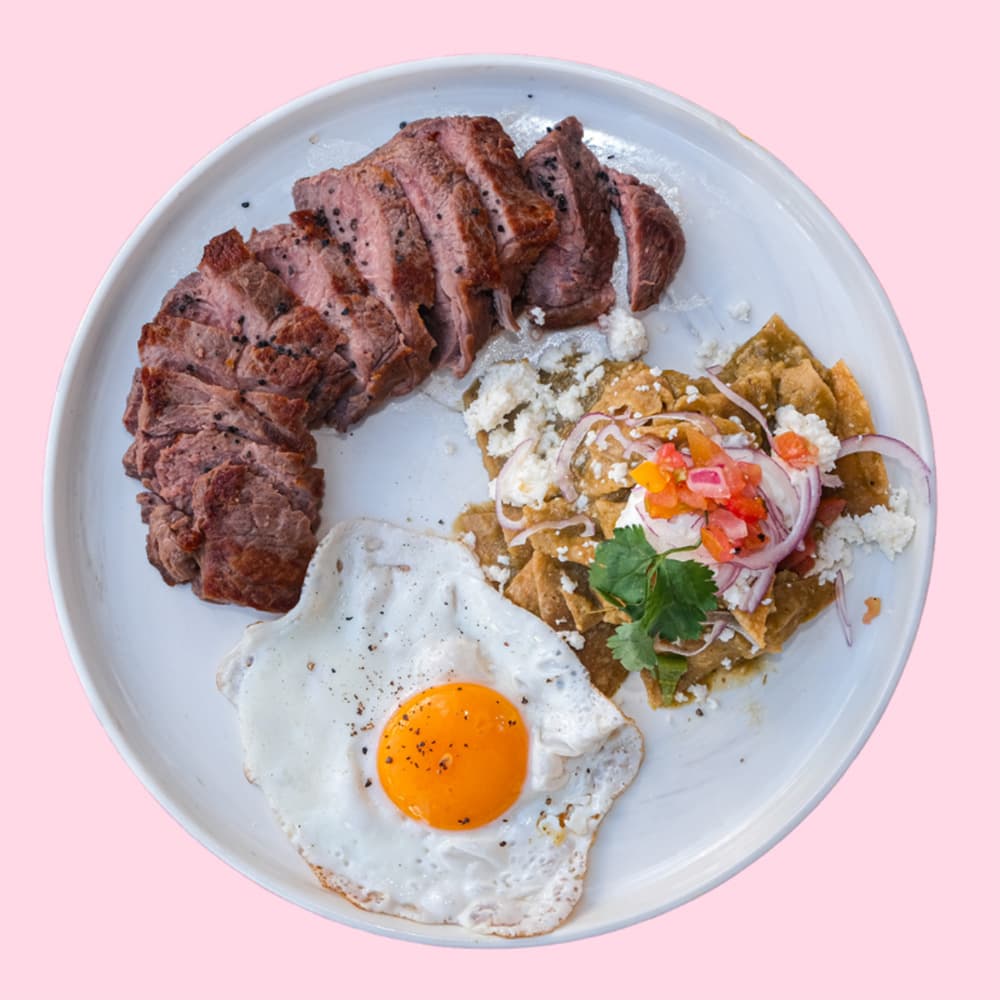 Chilaquiles with Steak