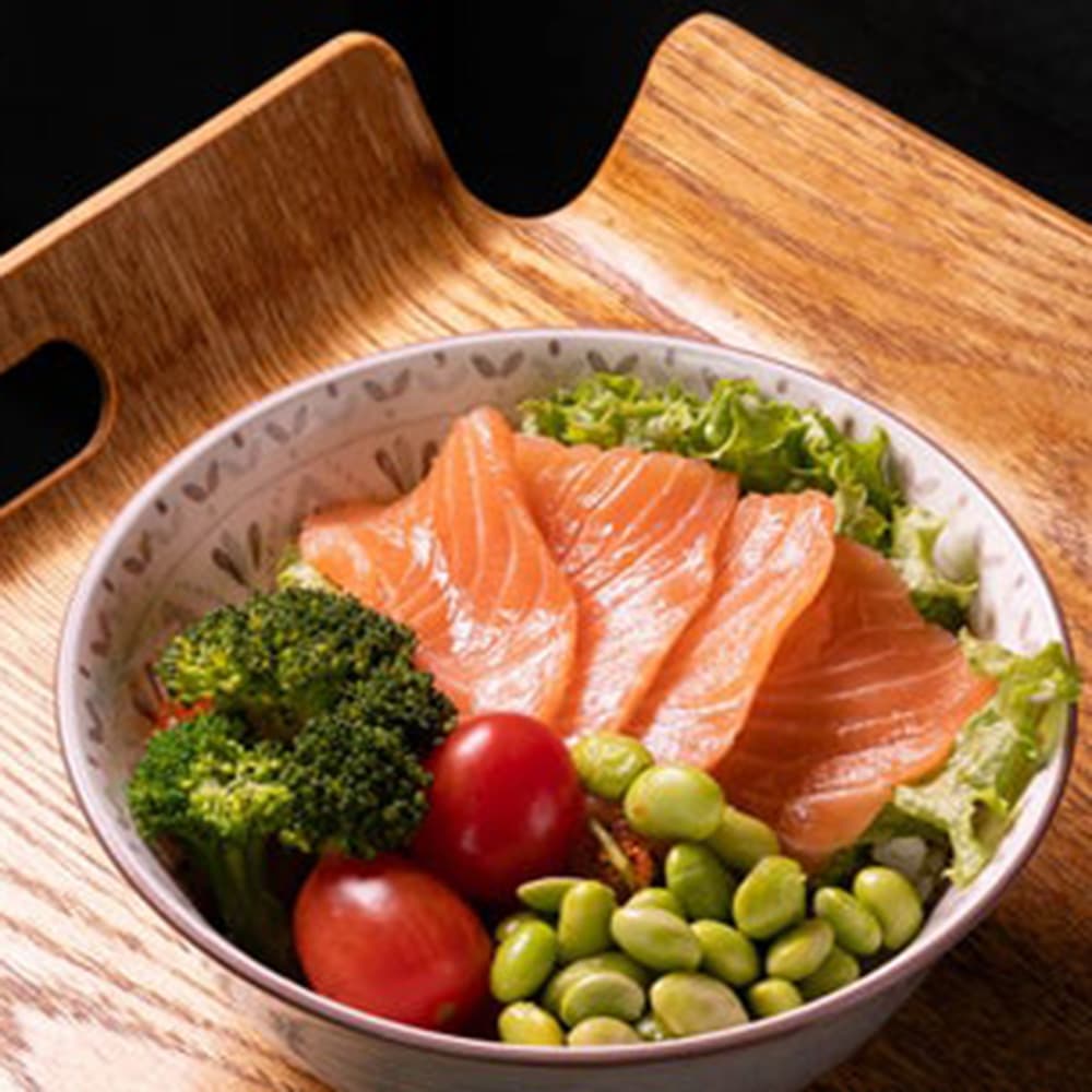 Salmon Sashimi Don
