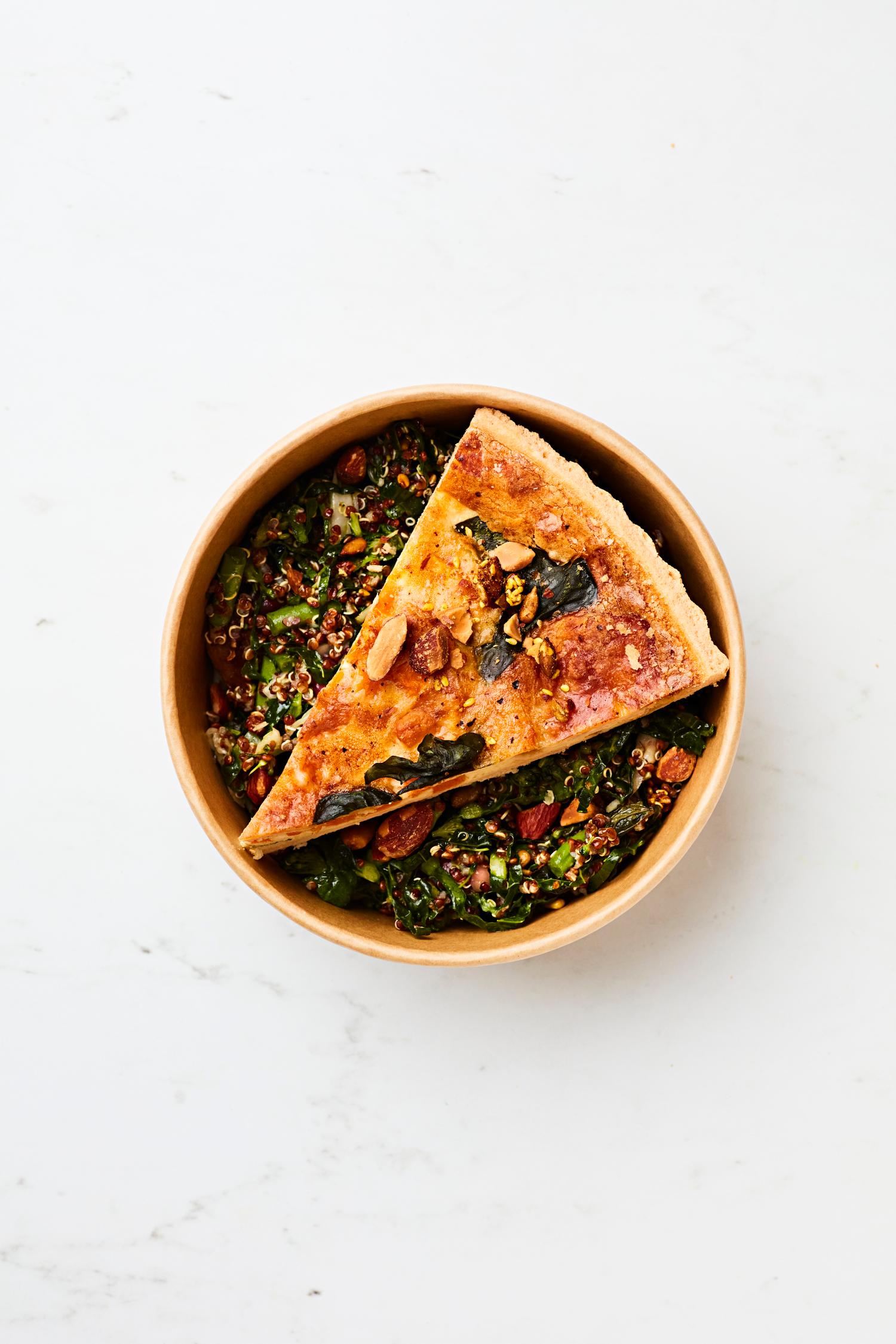 Squash & Goats Cheese Tart (choice of salad)