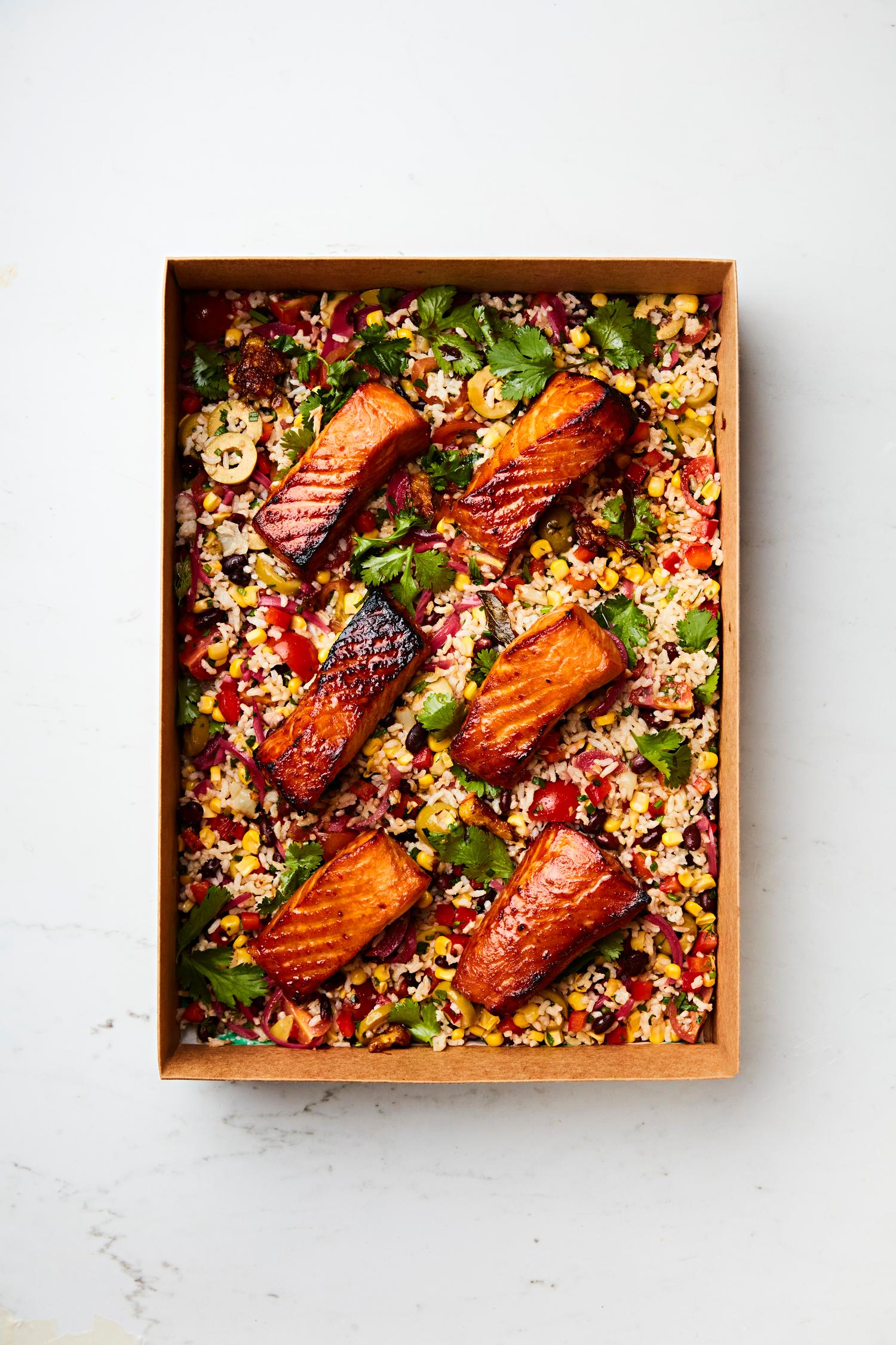 Baked Salmon & Salad (choice of salad)