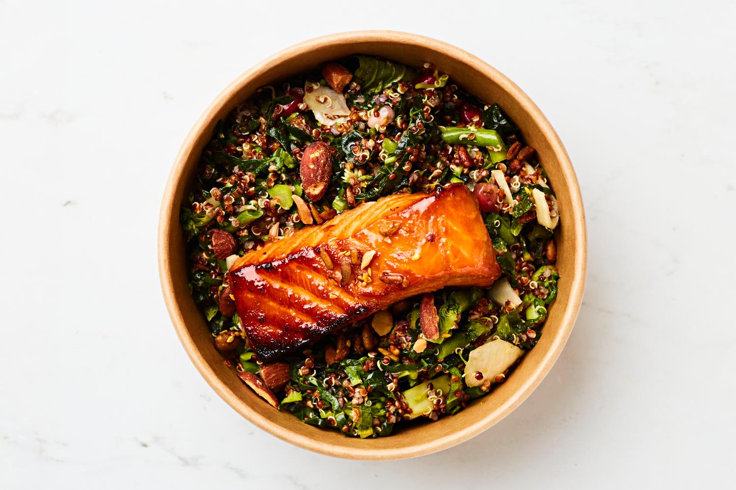 Baked Salmon & Salad (choice of salad)